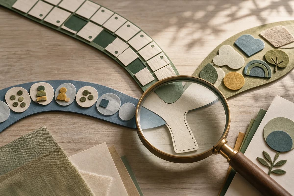Separate attendance, provision and classroom-context paths converge under a human review lens with an evidence gap left open
