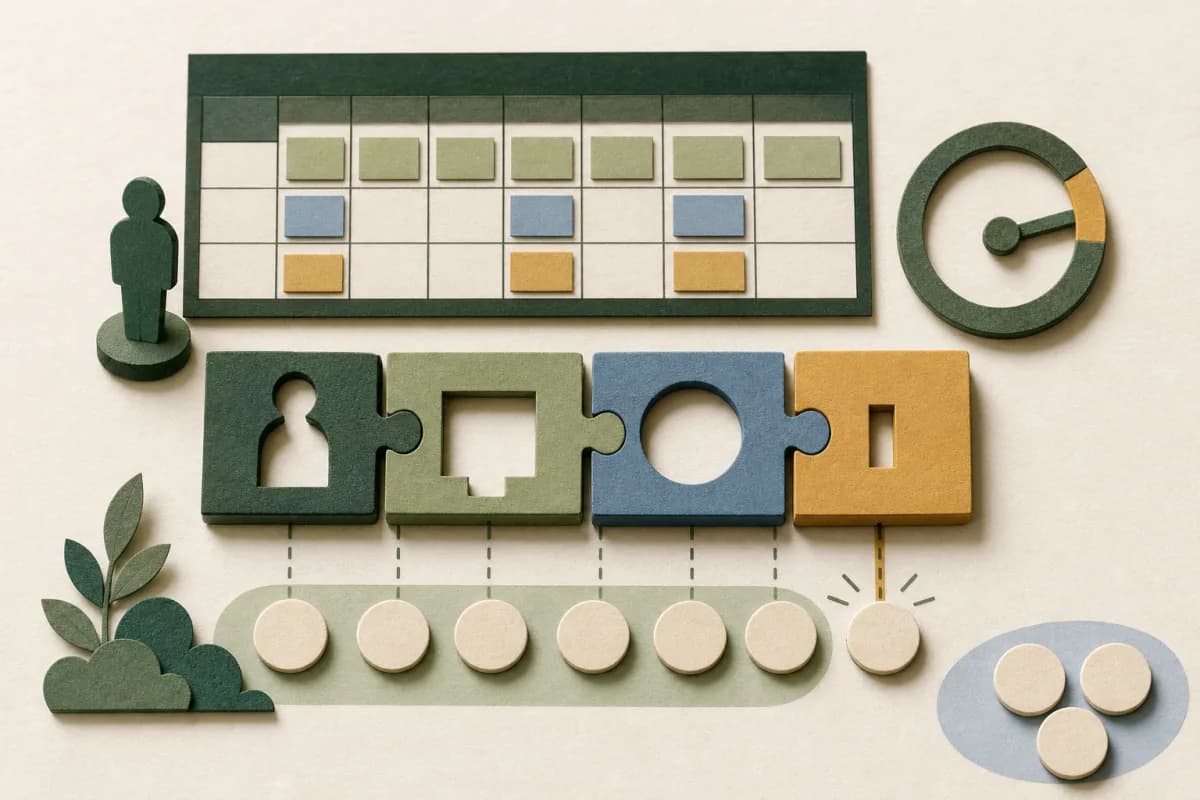 Paper-cut staff, room, timetable and clock constraints limiting a row of intervention places