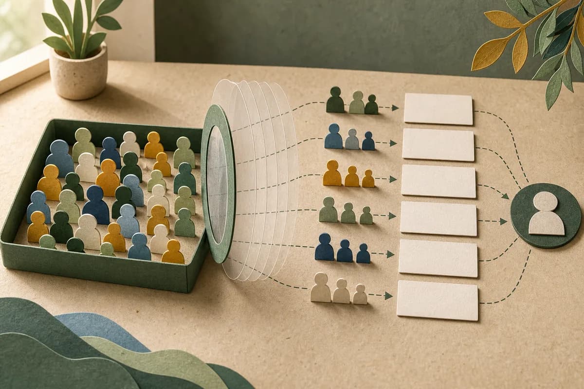 Paper cohort tokens pass through separate blank evidence layers before a human review marker