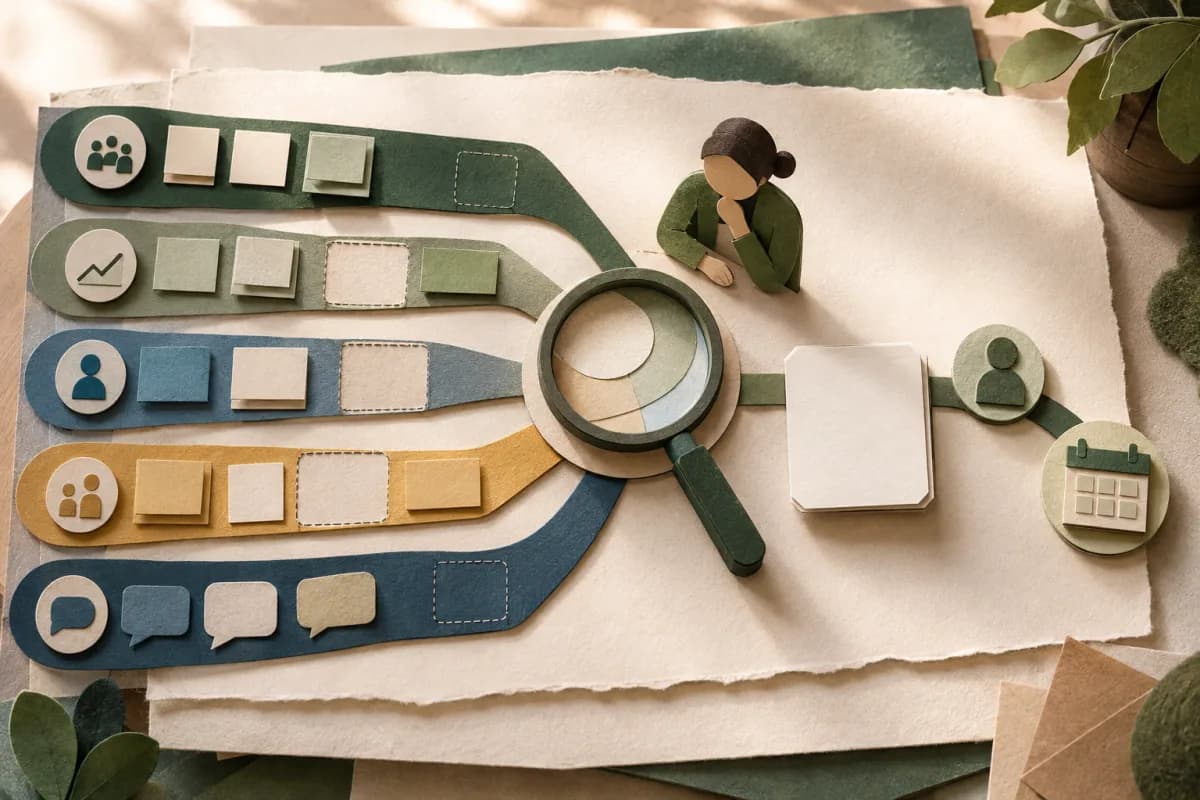 Separate paper-cut evidence paths for observation, progress, attendance, behaviour and voice meeting at a human review