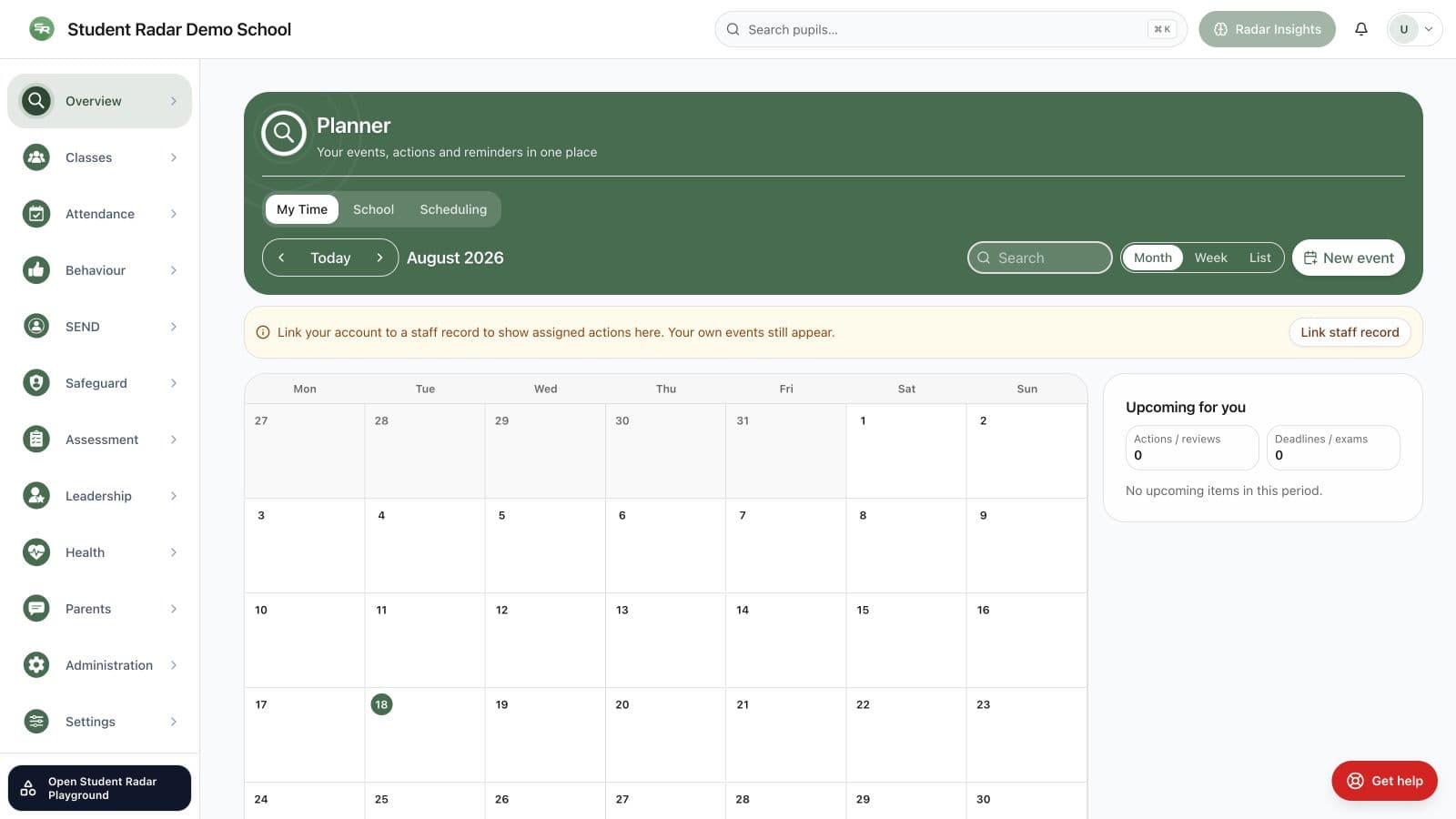 Planning and Actions in action