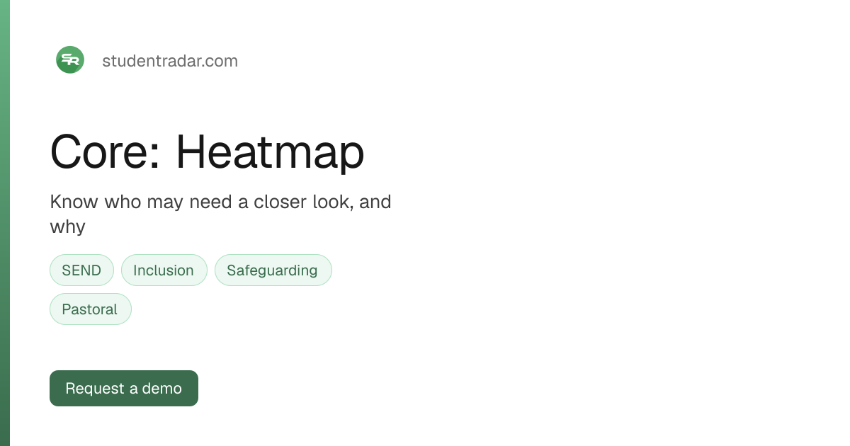 Heatmap - See pupil risk at a glance | Student Radar