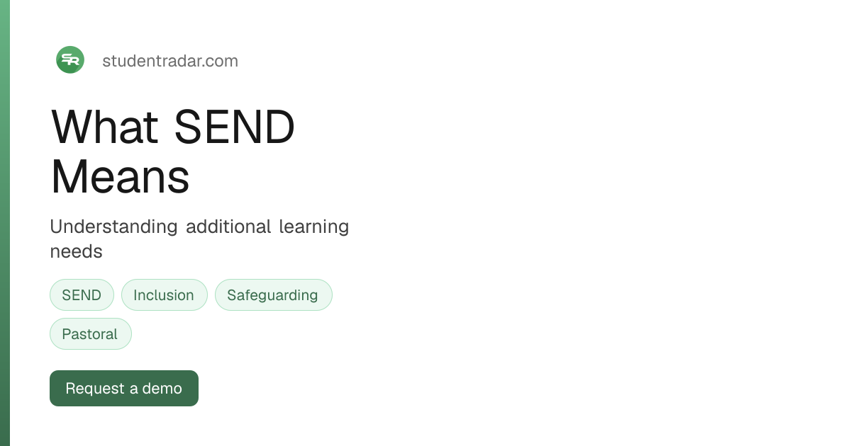 What SEND Means | Student Radar