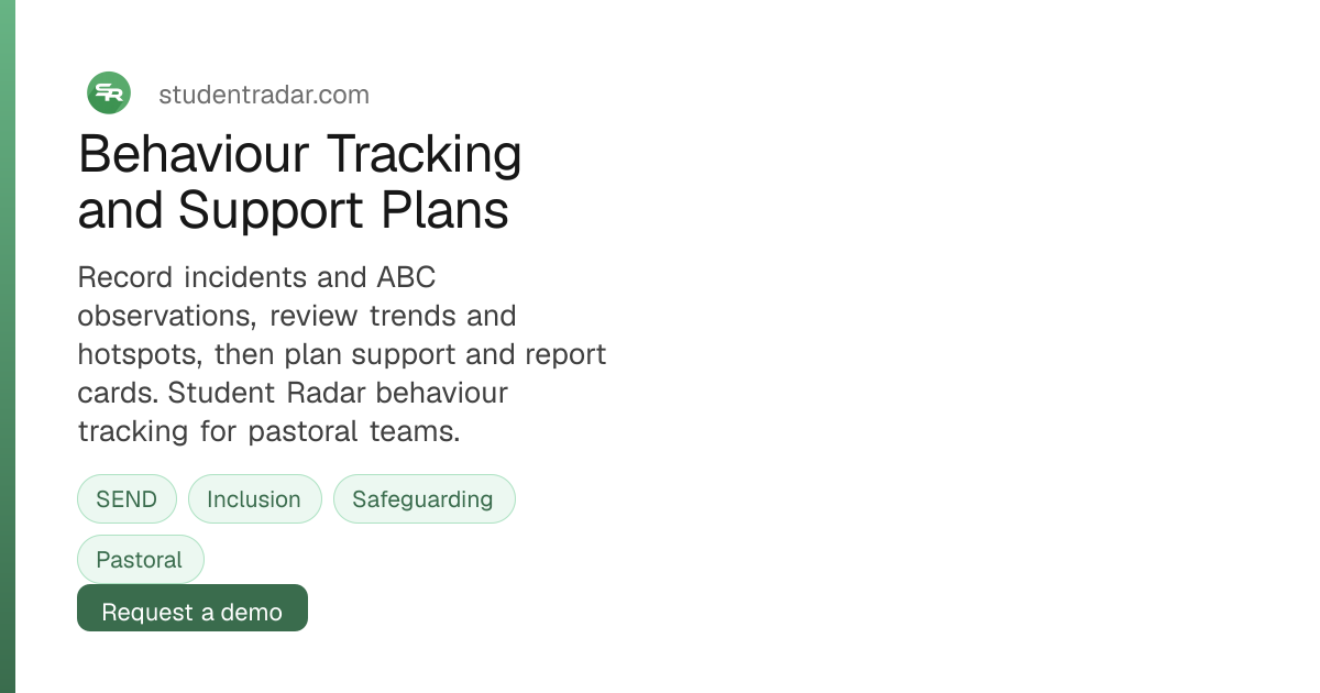 School Behaviour Tracking System | Student Radar